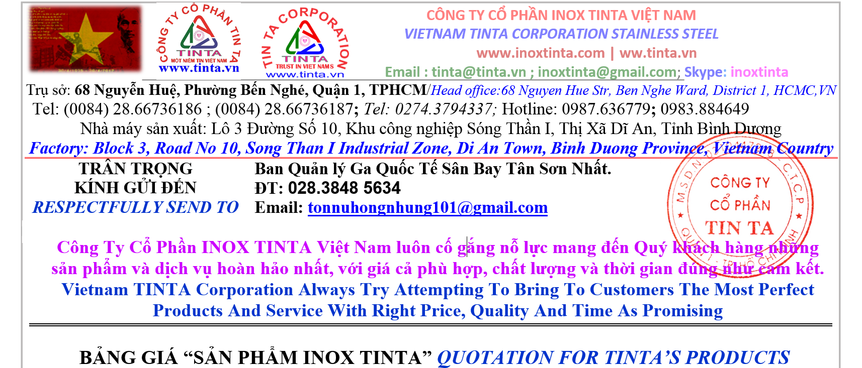 Bảng giá xe đẩy inox TINTA tại TPHCM, sản xuất gia công inox theo yêu cầu