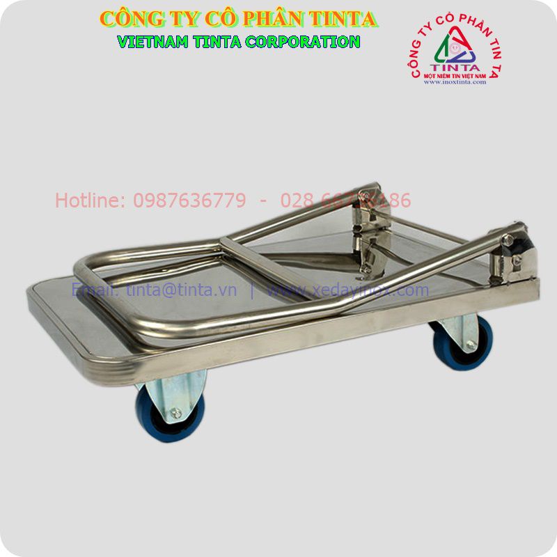 TINTA chuyển sản xuất xe đẩy hành lý xếp gọn từ inox chất lượng cao