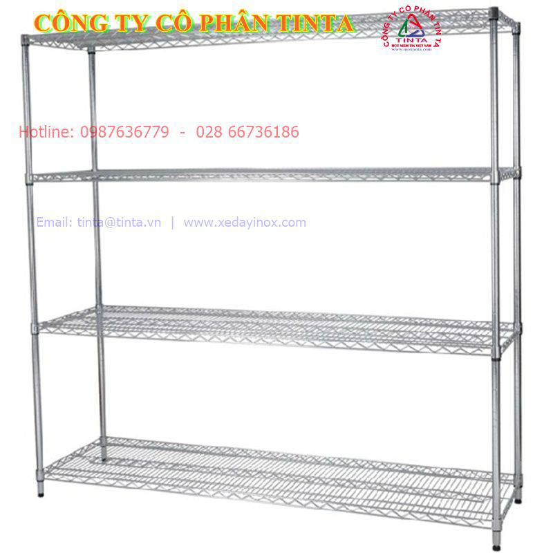 Kệ inox thiết kế 3 tầng không thể thiếu trong phòng bếp